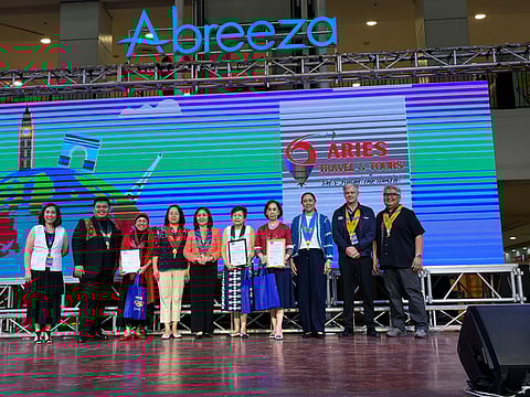 BIGGEST TRAVEL SALE IN MINDANAO. The 16th Davao Mega Travel Sale formally opens at the Abreeza Ayala Malls in Davao City on Friday, February 27, 2026. In the photo are
Gian Carlo Caguiat, president of the Davao Travel Agencies Association (Dtaa), Willenito Tormis Jr., officer-in-charge of the Davao City Tourism Operations Office, Davao City Councilor Myrna Dalodo Ortiz, Tanya Rabat-Tan, regional director of the Department of Tourism Davao Region, and Justin Warby, vice president for sales of Philippine Airlines. The three-day expo runs until March 1.