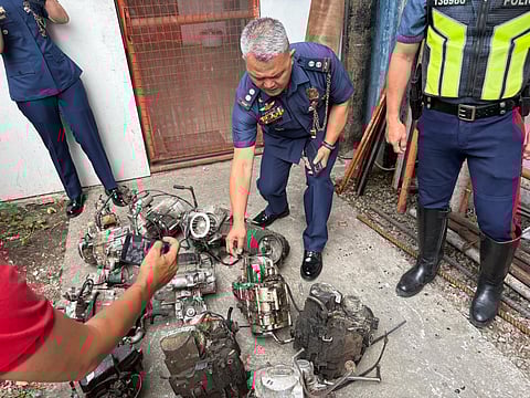 Mga nakompiska nga makina sa
motor sutaon kon di ba kinawat