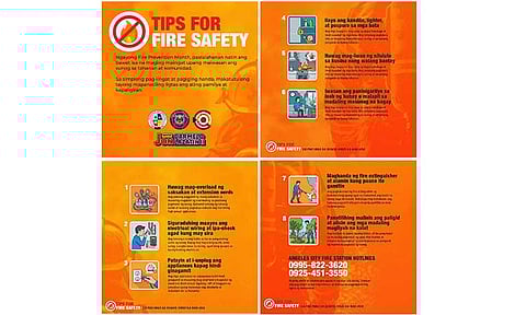Angeles City LGU
shares fire safety tips