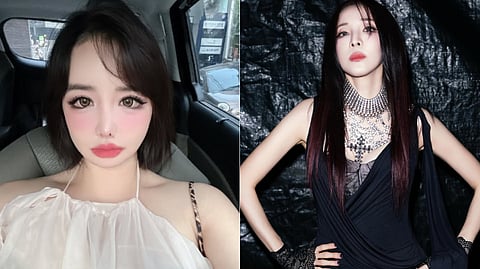 Park Bom (left) Sandara Park (right)