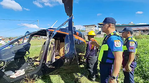 2 patay sa nahagsa nga helicopter