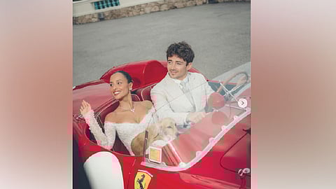 Charles Leclerc, Alexandra Saint Mleux hold civil wedding