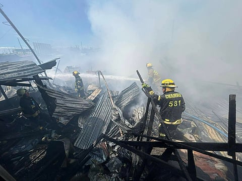 BACOLOD. At least 29 houses were destroyed by fire at Lamperong Compound, Barangay 2, Bacolod City on Thursday, March 5, 2026.