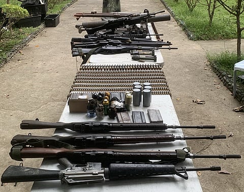 THE military, the Coordinating Committee on the Cessation of Hostilities (CCCH), and the Ad Hoc Joint Action Group (Ahjag) of the Moro Islamic Liberation Front (MILF) settled a conflict between two armed groups at the boundary of North Cotabato and the Bangsamoro Autonomous Region in Muslim Mindanao (Barmm).
The 6th Infantry Division (6ID) said Saturday, March 7, that troops from the 602nd Infantry Brigade and 33rd Infantry Battalion, the CCCH, and Ahjag collaborated with local leaders to promote dialogue and de-escalate tensions.
“A settlement activity was successfully conducted as part of the steps to resolve the conflict,” the 6ID said. It did not identify the protagonists.
A teenage female vendor died while five others sustained injuries in armed confrontations Thursday, March 5, at the boundary of Lomopog village, Midsayap, North Cotabato and Kadigasan, Nabalawag, Special Geographic Area-Barmm.
To prevent further civilian casualties, the Midsayap Municipal Police Station and the 602nd Infantry Brigade conducted a Joint Law Enforcement Support Operation Friday, March 6, in Lomopog to serve warrants of arrest against personalities involved in the confrontations.
“While conducting operations in the area, armed men from inside a residential compound opened fire on government forces, resulting in a brief armed encounter,” the 6ID said.
Troops recovered 13 high-powered firearms during clearing operations, including M14 rifles, 81-millimeter mortars, K3 machine guns, M16 rifles, M4 rifles, and Garand rifles. Soldiers also seized rifle grenades, fragmentation grenades, bandoliers, magazines, and ammunition.
The 6ID said troops coordinate with local governments and peace mechanisms to ensure civilian safety. Police and soldiers monitor the area to prevent further escalation.
“The military works with the Philippine National Police, MILF peace mechanisms, and local governments to maintain peace and security. These operations support law enforcement and protect innocent civilians,” Brig. Gen. Ricky Bunayog, 602nd Infantry Brigade commander, said.