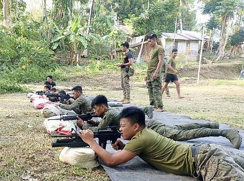 ZAMBOANGA. The 32nd Infantry Battalion conducts training Saturday, March 7, on rifle zeroing and harboring to strengthen the operational readiness of new second lieutenants.