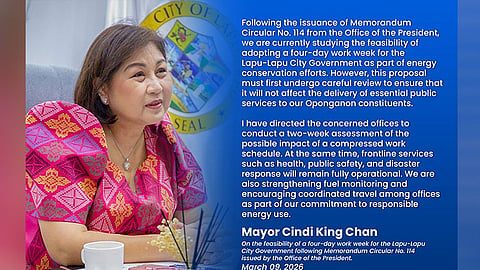 Lapu mayor orders study on possible 4-day work week at City Hall