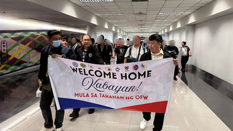 Chartered flights arranged to bring Pinoys home from Middle East