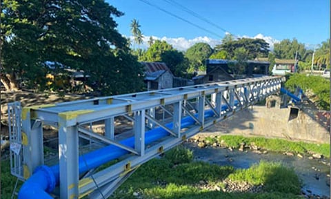 Among Metro Dumaguete Water’s accomplishments in its five years of operations is the successful construction of the first ever pipe bridge in Negros Oriental.