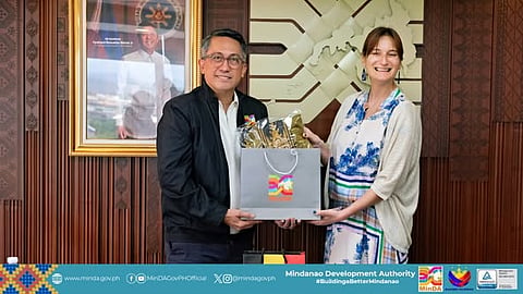 PH-BELGIUM TIES. Leo Tereso Magno, chairperson of the Mindanao Development Authority, meets with Vladislava Iordanova, ambassador of Belgium to the Philippines, during a courtesy call in Davao City on Tuesday, March 10, 2026, to discuss potential investments in agriculture, renewable energy, maritime industries, and infrastructure in Mindanao.