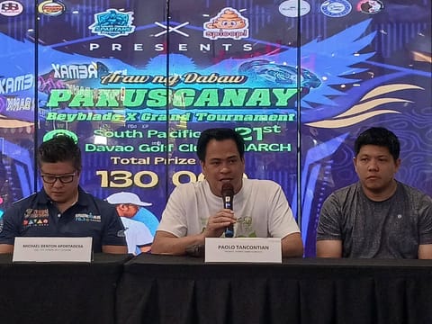 SAMBO HOME IN DAVAO EYED. Pilipinas Sambo Federation Inc. (PSFI) president Paolo L. Tancontian discusses plans for a permanent three-story training center in Davao City during the Davao Sportswriters Association (DSA) Forum, Thursday, March 19, 2026, following the record-turnout 89th Araw ng Dabaw Sambo National Open Championship recently.