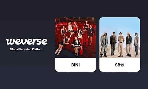 BINI and SB19 expand their global footprint by joining Weverse, the superfan platform hosting BTS, Ariana Grande, and Dua Lipa.