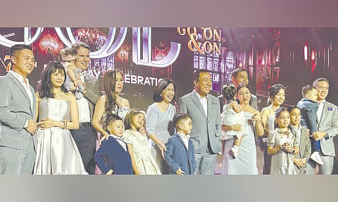 SOBERANO FAMILY. Children and spouses and grandchildren.