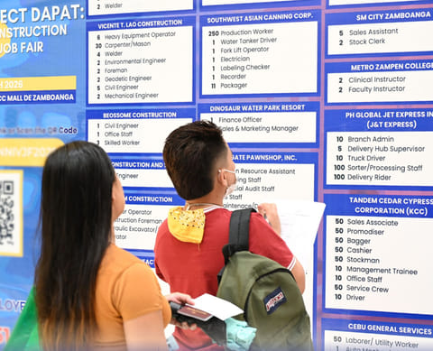 ZAMBOANGA. The Department of Labor and Employment (DOLE) announces that 19 jobseekers were hired-on-the-spot (Hots) during the Project DOLE Action Plan and Transition Program (Dapat) Construction Job Fair in KCC Mall de Zamboanga on Thursday, March 26.