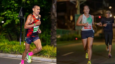 TRILOGY RUN CHAMPIONS. Elmer Bartolo and Madelyn Carter rule the men’s 10K and women’s 16K events, respectively, of the Sante Barley Trilogy Run Asia 2026 – Davao Leg 1 on an out-and-back course at Azuela Cove in Lanang on Sunday, March 29.