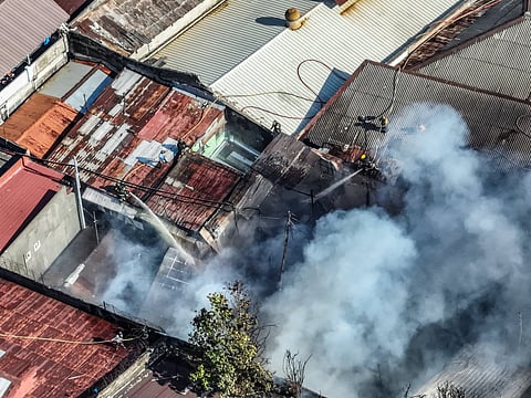 14 ka balay naugdaw sa sunog