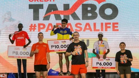 Mahinay, Gachecu triumph in Takbo Para sa life run