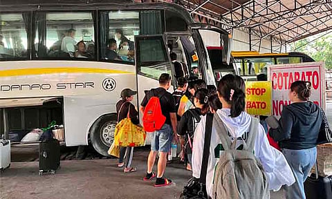 Passengers storm Davao City Overland Transport Terminal (Dcott) on Holy Wednesday, April 1, 2026, as Holy Week travel begins. More travelers are heading north than south, with Cotabato recording the highest number of passengers.