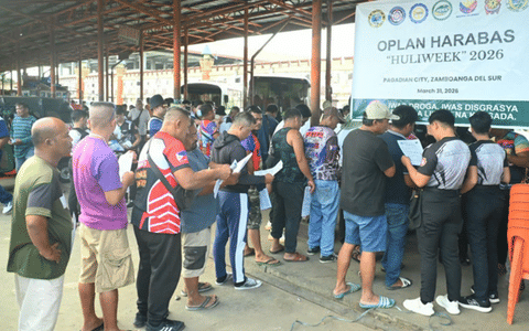 NINETEEN individuals test positive for the use of dangerous drugs during the simultaneous implementation of Oplan Harabas 2026 across major transport terminals on Tuesday, March 31, in Zamboanga Peninsula. (SunStar Zamboanga)