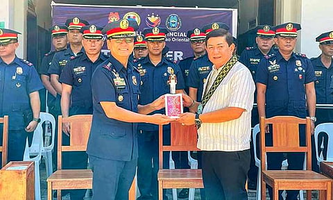 The Davao Oriental Police Provincial Office (Doppo) reported significant gains in maintaining peace and order through intensified law enforcement campaigns across the province. Doppo Director Police Colonel Ritchie Bucol (front, left) has ensured that their efforts are aligned with the directions of the Police Regional Office (PRO) 11 led by PBGen. Leon Victor Rosete and the Provincial Government led by Governor Nelson Dayanghirang.