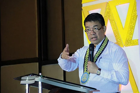 CAGAYAN DE ORO. Senator Aquilino Pimentel III delivers a speech in Cagayan de Oro City. (Grabbed from Pimentel&#039;s Facebook)