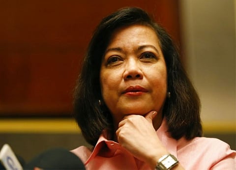 MANILA. Ousted Philippine Supreme Court Chief Justice Maria Lourdes Sereno listens to a question from the media during a news conference following her ouster by the highest court Friday, May 11, 2018, in Manila. (AP)