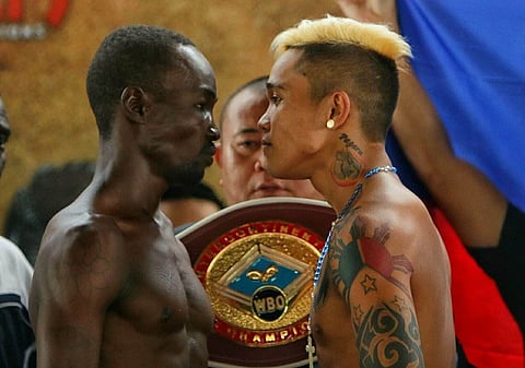 Expect a show. Albert Pagara says he will make sure his hometown of Maasin will enjoy tonight's fight with Laryea Odoi, promising no less than an exhilarating knockout of the visitng Odoi. (SunStar Photo/Alex Badayos)