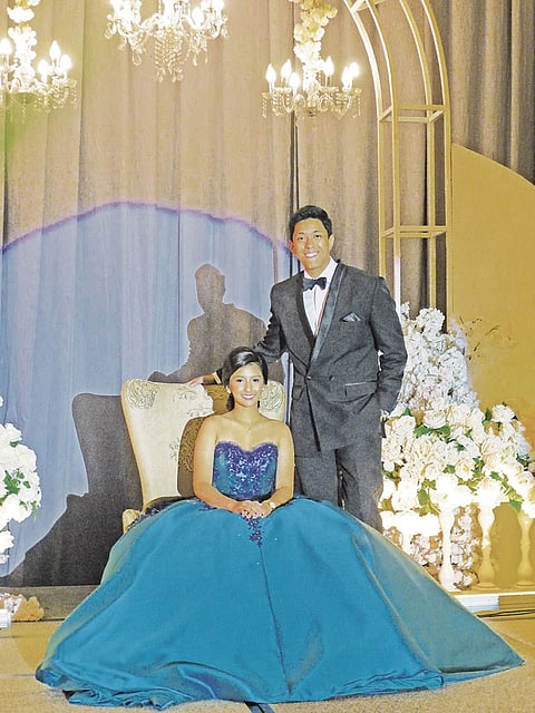 The 54th Hijos de Davao muse, Cecilia Reta, & her escort, Cody Gahol. (Contributed photo)