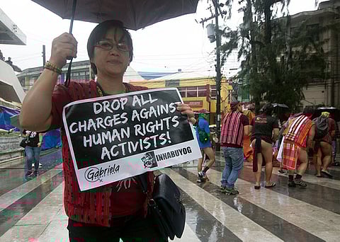 BAGUIO. Indigenous Peoples in the Cordillera rally at People's park to assert IP rights to culture, ancestral lands and dignity. (Photo by Jean Nicole Cortes)