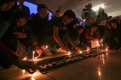 RALLYING FOR JUSTICE. University of the Philippines students commemorate Kian Delos Santos' death anniversary in 2018. Kian, the-17-year old boy was killed by Caloocan policemen in an anti-drug operation.
