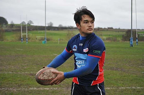 THAILAND. File photo of James Halasan Ryan who helped the Philippine Junior Volcanoes place third in the Asia Rugby U19 Division 1 tournament at the Bang-Bon Stadium in Bangkok, Thailand Friday. (Courtesy of Fe Halasan Ryan)