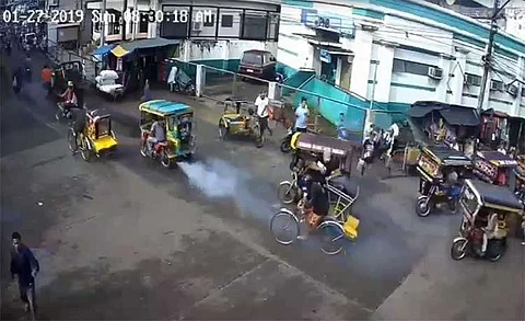 Screenshot from CCTV footage provided by AFP Wesmincom