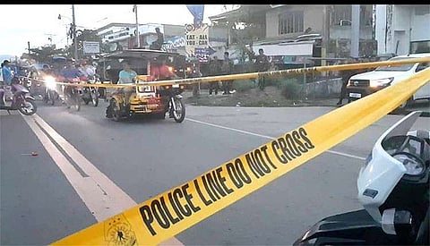 LANAO DEL NORTE. Police cordon the area in Barangay Maranding, Lala town, Lanao del Norte where an improvised explosive device went off around 4:50 p.m. Tuesday, February 5, 2019. (SunStar Cagayan de Oro)