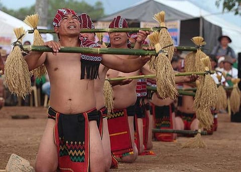 Performers from the 22 barangays of Bauko, Mt. Province showcase their rich culture and tradition during the 13th Begnas festival themed "Bauko: Home of Talents and Opportunities." (Jean Nicole Cortes)