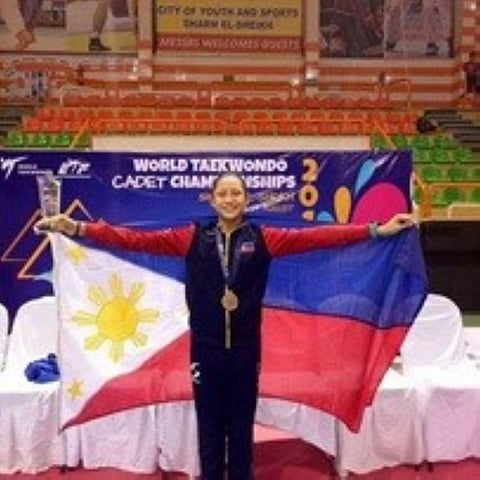 Alcantara at the 2017 World Cadet Taekwondo Championships last August 24 to 27, 2017 in Sharm el Sheikh, Egypt. (Contributed photo)
