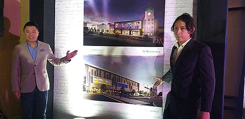 BACOLOD. Megaworld Corp. chief strategy officer Kevin Tan (left) and Architect Raji Casas unveil the perspective of the P1.2 billion Upper East Mall during the media briefing at L'Fisher Hotel in Bacolod City Friday, May 24, 2019. (Erwin P. Nicavera)
