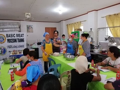 LA CARLOTA. Participants attend the two-day basic meat processing training held at the Provincial Livestock Breeding Center and Dairy Farm, Barangay La Granja in La Carlota City last week. (Contributed Photo)