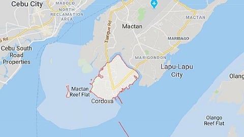 Map of Cordova, Cebu.