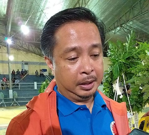 GUIMARAS. Philippine Ports Authority General Manager Jay Santiago explains Wednesday, August 7, 2019, at the Guimaras Provincial Multipurpose Gum how the new ticketing system will aid the ports. (Carolyn Jane Abello)