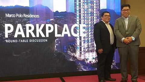 CEBU. Federal Land Inc. Senior vice president and head of Sales and Marketing John Cabato (right) and Product Planning Department head Michael Salazar during the media roundtable discussion at the Marco Polo Plaza in Cebu City Wednesday. (Photo by Erwin P. Nicavera)
