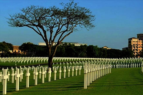 The Manila American Cemetery in Taguig City.