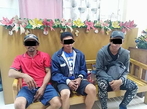 The checkpoint operation of the 2nd Company of Surigao del Sur Provincial Mobile Force had resulted in the arrest of three personalities for violation of RA No. 8485 (Animal Welfare Act of 1998) today, October 27, 2019 in Brgy. Buenavista, Tandag City, Surigao del Sur. (Photo courtesy of PRO-13)