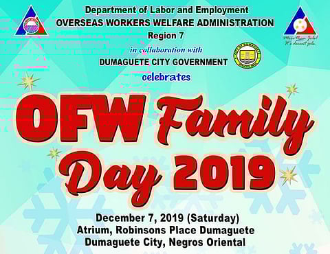 Owwa-Central Visayas to celebrate OFW Family Day in Dumaguete