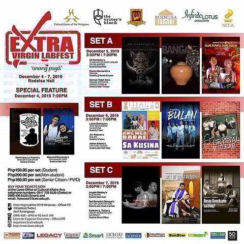 Extra Virgin Labfest to celebrate the vitality of theater in Mindanao