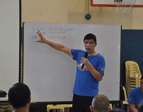 Jong Uichico, seen here conducting last year's seminar, will be back in Cebu this weekend to lead the SBP Coaches Academy. (Contributed photo)