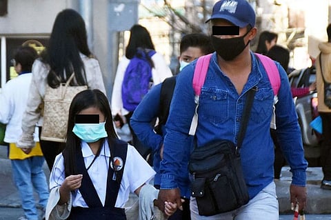 BAGUIO. Aside from serving as protection from the Taal Volcano ash fall scare, Baguio folks regularly use face masks due to the worsening pollution in the city and to avoid the spread of diseases. (Redjie Melvic Cawis)