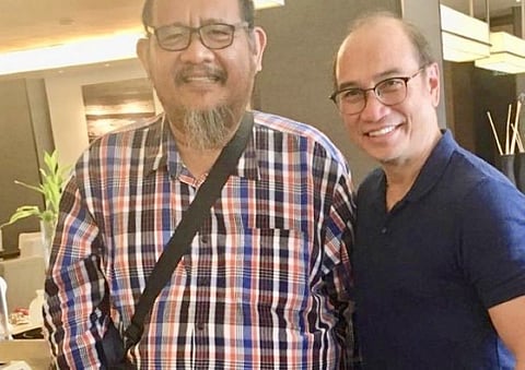 CAGAYAN DE ORO. The Henry Moran Foundation CEO Danny Moran with Jack Biantan, Cagayan de Oro organizer of the Summer "Kids Futsal Cup," which is set in April. (Contributed photo)