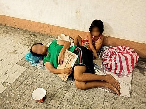 MANILA. Poverty-stricken citizens occupy the quiet streets of Manila on March 20, 2020. The people have been urged to stay at home as part of stricter quarantine measures. The homeless, however, remain on the streets. (Photo by Jove Moya/SunStar Philippines)