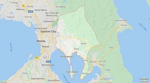 Map of Rizal province.