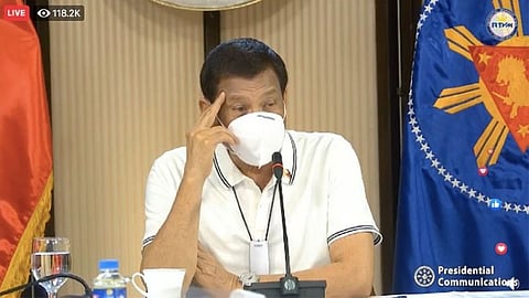 MANILA. President Rodrigo Duterte. (Screenshot from RTVM video)