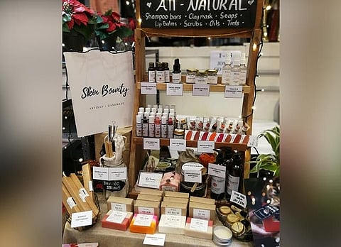 Skin Bounty's other cosmetic products include lip balms, lip tints, scrubs, and clay masks. (Photo from Frolaine Marie Melendrez-Bentayao)